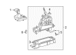 Diagram for Volkswagen Eos Automatic Transmission Shift Levers - 5K1-713-025-BK