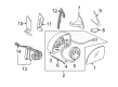 Diagram for Volkswagen Beetle Mirror Cover - 1Y1-858-035-F-01C