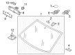 Diagram for Volkswagen Windshield - 5G0-845-011-BL-NVB