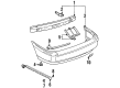 Diagram for 1997 Volkswagen Passat Bumper - 3A5-807-417-D-GRU
