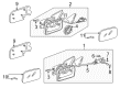 Diagram for Volkswagen Side View Mirrors - 1EM-857-507-01C