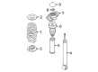 Diagram for Volkswagen Passat Shock Absorber - JZW-513-025-N