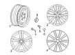 Diagram for Volkswagen Eos Alloy Wheels - 3AA-601-025-AD-8Z8