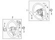 Diagram for 2006 Volkswagen Passat Steering Wheel - 3C0-419-091-AM-E74