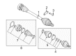 Diagram for Volkswagen Golf Alltrack Axle Shaft - 5Q0-501-204-AX
