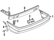 Diagram for 1992 Volkswagen Passat Bumper - 357-807-417-B-GRU