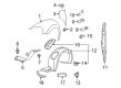 Diagram for 2014 Volkswagen Beetle Fender - 5C5-821-021-D