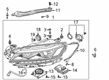 Diagram for Volkswagen Passat Headlight - 561-941-035-B