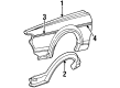 Diagram for Volkswagen Scirocco Fender - 533-821-021-E