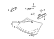 Diagram for Volkswagen Jetta Windshield - 1J0-845-011-AH