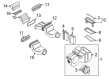 Diagram for Volkswagen Heater Core - 701-820-031