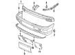 Diagram for 1997 Volkswagen Passat Bumper - 3A0-807-217-C-GRU