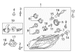Diagram for Volkswagen Jetta Headlight Screws - 1C0-941-141