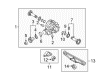 Diagram for Volkswagen Phaeton Differential Mount - 3D0-599-125-E