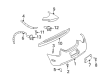 Diagram for Volkswagen Bumper - 1Y0-807-421-G-GRU