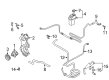 Diagram for Volkswagen Jetta Power Steering Reservoir - 1C0-422-371-E