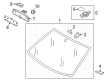 Diagram for Volkswagen Golf Windshield - 5GM-845-011-AK-NVB