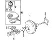 Diagram for Volkswagen Brake Booster - 1H1-612-107-C