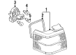 Diagram for 1993 Volkswagen Passat Back Up Light - 357-945-111-A