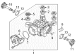 Diagram for Volkswagen Axle Beam Mount - 1K0-599-431-A