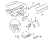 Diagram for Volkswagen Cabrio Air Bag Control Module - 1J0-909-608-J