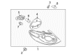 Diagram for Volkswagen CC Back Up Light - 3C8-945-095-G