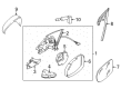 Diagram for Volkswagen CC Mirror Cover - 3C8-857-537-A-GRU