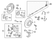 Diagram for Volkswagen Brake Pad Set - 1K0-698-451-P
