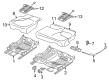 Diagram for Volkswagen Touareg Seat Cushion Pad - 7P6-885-375-K