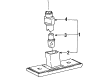 Diagram for Volkswagen Golf License Plate Lights - 165-943-021-A