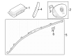 Diagram for Volkswagen Golf R Air Bag Sensor - 5WA-959-651-A