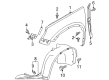 Diagram for Volkswagen Tiguan Fender - 5N0-821-105-A