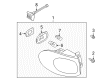 Diagram for Volkswagen Bulb Socket - 5N0-945-257-C
