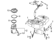Diagram for Volkswagen Passat Fuel Cap - 3AA-201-550-P