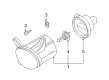 Diagram for Volkswagen Passat Fog Light Cover - 3B7-941-603