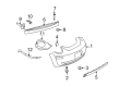 Diagram for Volkswagen Beetle Bumper - 1Y0-807-649-F-GRU