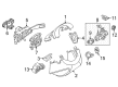 Diagram for Volkswagen Jetta Hazard Warning Switches - 5C6-953-509-A