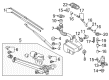 Diagram for Volkswagen GTI Windshield Wiper Arms - 5GM-955-707