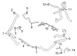 Diagram for Volkswagen Atlas Cross Sport Coolant Pipe - 3QF-122-073-T