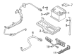 Diagram for Volkswagen Passat Battery Hold Downs - 8D0-805-213-A
