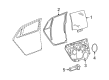 Diagram for Volkswagen Phaeton Window Regulator - 3D7-839-461-L