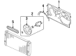 Diagram for Volkswagen Passat Cooling Fan Shroud - 3A0-121-207-F
