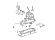 Diagram for Volkswagen GTI Automatic Transmission Shift Levers - 1K1-713-041-B