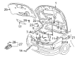 Diagram for Volkswagen Hood - 3B0-823-031-K