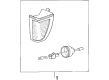 Diagram for Volkswagen Fox Side Marker Lights - 307-953-060-1