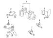 Diagram for Volkswagen Rabbit ABS Control Module - 1K0-614-117-AC-BEF
