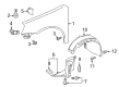 Diagram for Volkswagen Fender - 5K6-821-021-B