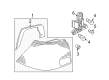 Diagram for Volkswagen Back Up Light - 1J5-945-112-S
