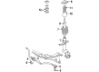 Diagram for Volkswagen Sway Bar Bracket - 853-411-335
