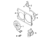Diagram for Volkswagen Beetle Cooling Fan Bracket - 1C0-121-206-B